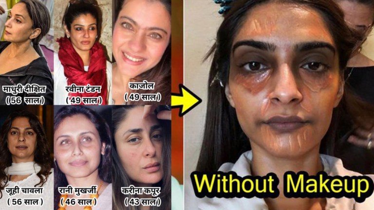 20 Photos without makeup : these top beauties of Bollywood put a lot of makeup, growing age is not tolerated